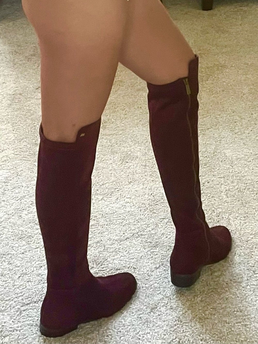 Michael Kors Women’s Over-the-Knee Boots in Burgundy Suede